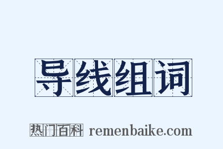 导线组词是什么意思的图片